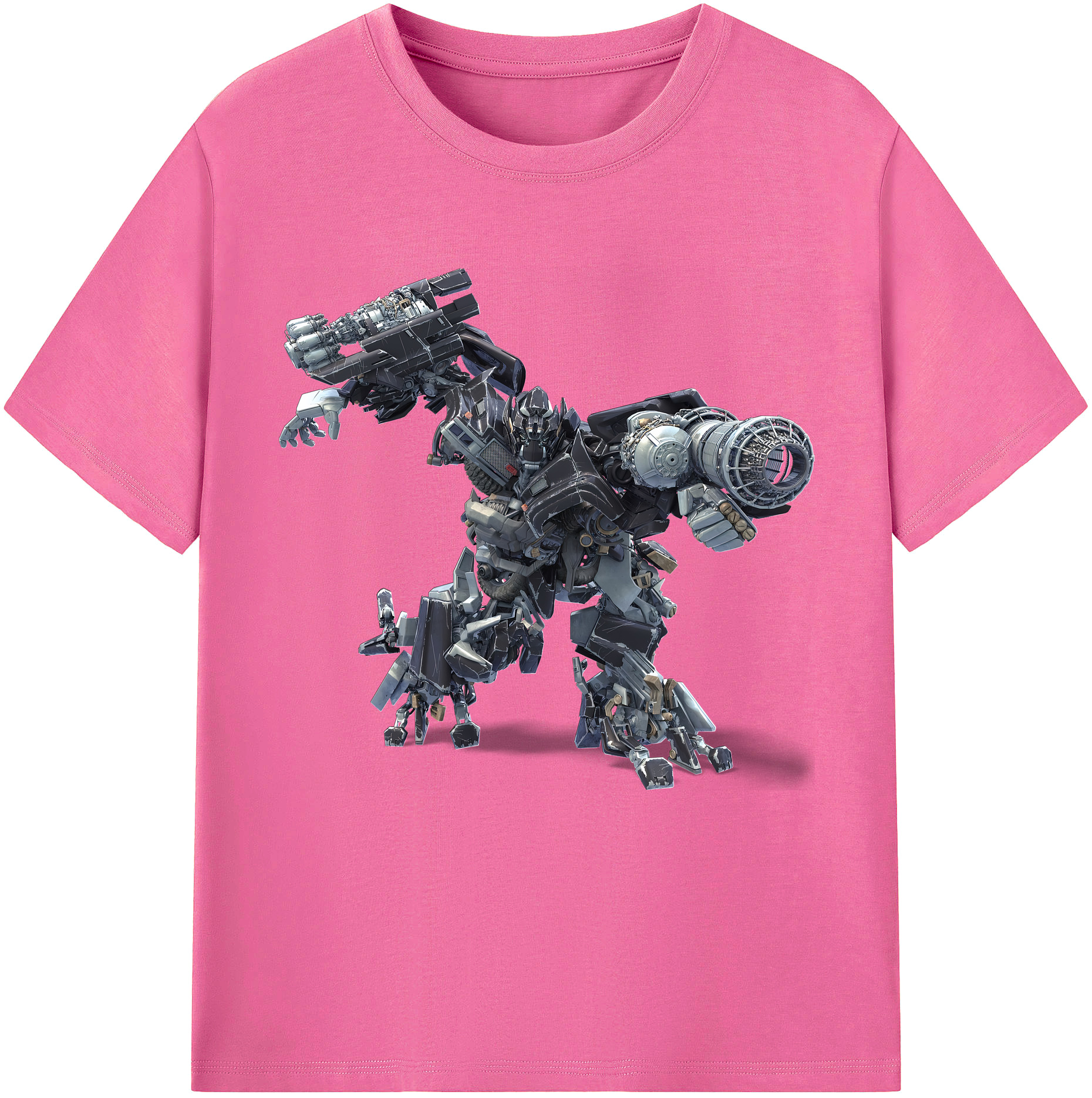 （画像用） Transformers トランスフォーマー レディースカジュアルプリントTシャツ（綿100％）